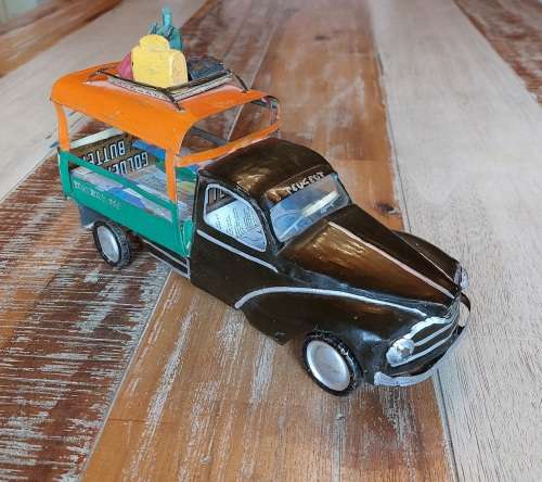 Handmade Tin Peugeot 203 Pickup